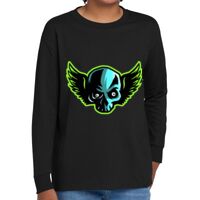 Youth Heavy Cotton 100% Cotton Long Sleeve T Shirt Thumbnail
