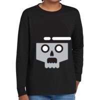 Youth Heavy Cotton 100% Cotton Long Sleeve T Shirt Thumbnail