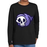Youth Heavy Cotton 100% Cotton Long Sleeve T Shirt Thumbnail