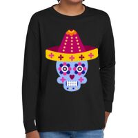 Youth Heavy Cotton 100% Cotton Long Sleeve T Shirt Thumbnail