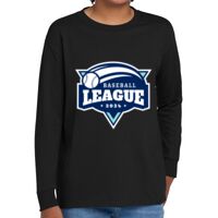 Youth Heavy Cotton 100% Cotton Long Sleeve T Shirt Thumbnail