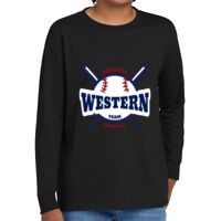 Youth Heavy Cotton 100% Cotton Long Sleeve T Shirt Thumbnail