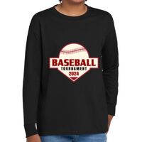 Youth Heavy Cotton 100% Cotton Long Sleeve T Shirt Thumbnail