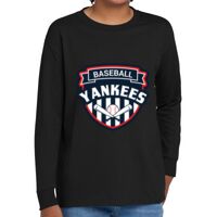 Youth Heavy Cotton 100% Cotton Long Sleeve T Shirt Thumbnail