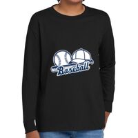 Youth Heavy Cotton 100% Cotton Long Sleeve T Shirt Thumbnail