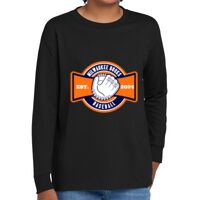 Youth Heavy Cotton 100% Cotton Long Sleeve T Shirt Thumbnail