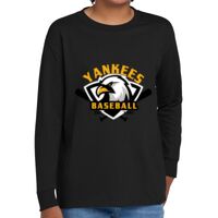 Youth Heavy Cotton 100% Cotton Long Sleeve T Shirt Thumbnail