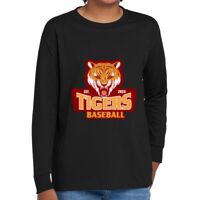 Youth Heavy Cotton 100% Cotton Long Sleeve T Shirt Thumbnail