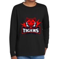 Youth Heavy Cotton 100% Cotton Long Sleeve T Shirt Thumbnail