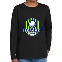 Youth Heavy Cotton 100% Cotton Long Sleeve T Shirt Thumbnail