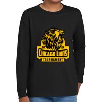 Youth Heavy Cotton 100% Cotton Long Sleeve T Shirt Thumbnail