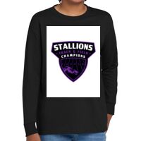 Youth Heavy Cotton 100% Cotton Long Sleeve T Shirt Thumbnail