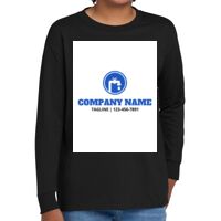Youth Heavy Cotton 100% Cotton Long Sleeve T Shirt Thumbnail