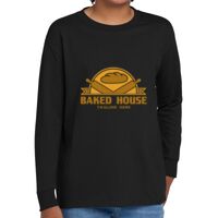 Youth Heavy Cotton 100% Cotton Long Sleeve T Shirt Thumbnail