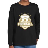 Youth Heavy Cotton 100% Cotton Long Sleeve T Shirt Thumbnail