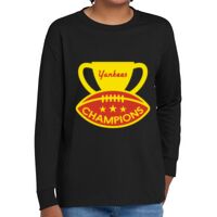 Youth Heavy Cotton 100% Cotton Long Sleeve T Shirt Thumbnail