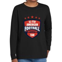 Youth Heavy Cotton 100% Cotton Long Sleeve T Shirt Thumbnail