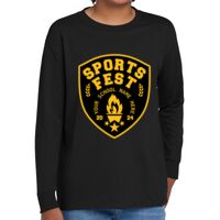 Youth Heavy Cotton 100% Cotton Long Sleeve T Shirt Thumbnail