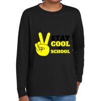 Youth Heavy Cotton 100% Cotton Long Sleeve T Shirt Thumbnail