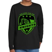 Youth Heavy Cotton 100% Cotton Long Sleeve T Shirt Thumbnail