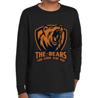 Youth Heavy Cotton 100% Cotton Long Sleeve T Shirt Thumbnail