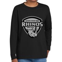 Youth Heavy Cotton 100% Cotton Long Sleeve T Shirt Thumbnail