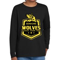 Youth Heavy Cotton 100% Cotton Long Sleeve T Shirt Thumbnail