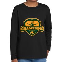 Youth Heavy Cotton 100% Cotton Long Sleeve T Shirt Thumbnail