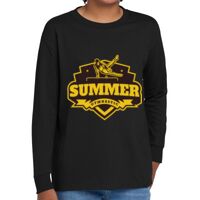 Youth Heavy Cotton 100% Cotton Long Sleeve T Shirt Thumbnail