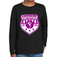 Youth Heavy Cotton 100% Cotton Long Sleeve T Shirt Thumbnail