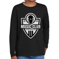 Youth Heavy Cotton 100% Cotton Long Sleeve T Shirt Thumbnail