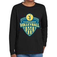 Youth Heavy Cotton 100% Cotton Long Sleeve T Shirt Thumbnail