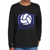 Youth Heavy Cotton 100% Cotton Long Sleeve T Shirt Thumbnail