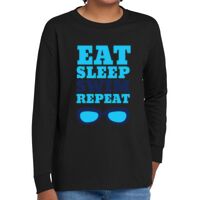 Youth Heavy Cotton 100% Cotton Long Sleeve T Shirt Thumbnail