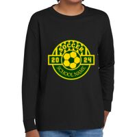 Youth Heavy Cotton 100% Cotton Long Sleeve T Shirt Thumbnail
