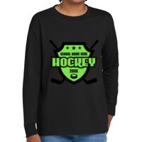 Youth Heavy Cotton 100% Cotton Long Sleeve T Shirt Thumbnail