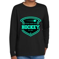 Youth Heavy Cotton 100% Cotton Long Sleeve T Shirt Thumbnail