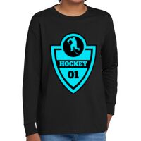 Youth Heavy Cotton 100% Cotton Long Sleeve T Shirt Thumbnail