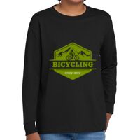 Youth Heavy Cotton 100% Cotton Long Sleeve T Shirt Thumbnail