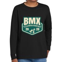 Youth Heavy Cotton 100% Cotton Long Sleeve T Shirt Thumbnail