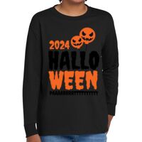 Youth Heavy Cotton 100% Cotton Long Sleeve T Shirt Thumbnail