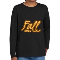 Youth Heavy Cotton 100% Cotton Long Sleeve T Shirt Thumbnail