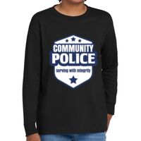 Youth Heavy Cotton 100% Cotton Long Sleeve T Shirt Thumbnail