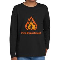Youth Heavy Cotton 100% Cotton Long Sleeve T Shirt Thumbnail