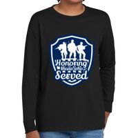 Youth Heavy Cotton 100% Cotton Long Sleeve T Shirt Thumbnail