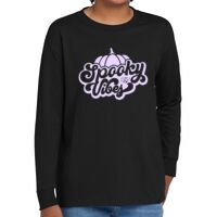 Youth Heavy Cotton 100% Cotton Long Sleeve T Shirt Thumbnail