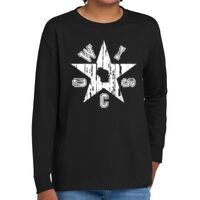 Youth Heavy Cotton 100% Cotton Long Sleeve T Shirt Thumbnail