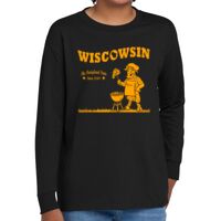 Youth Heavy Cotton 100% Cotton Long Sleeve T Shirt Thumbnail