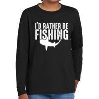 Youth Heavy Cotton 100% Cotton Long Sleeve T Shirt Thumbnail