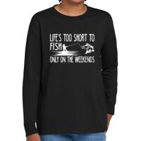 Youth Heavy Cotton 100% Cotton Long Sleeve T Shirt Thumbnail